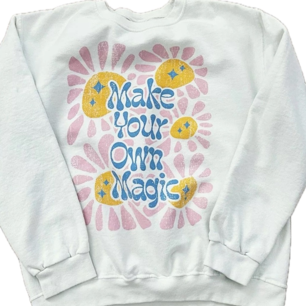 PacSun Golden Hour Make Your Own Magic Sweatshirt XS/Small - Picture 3 of 4